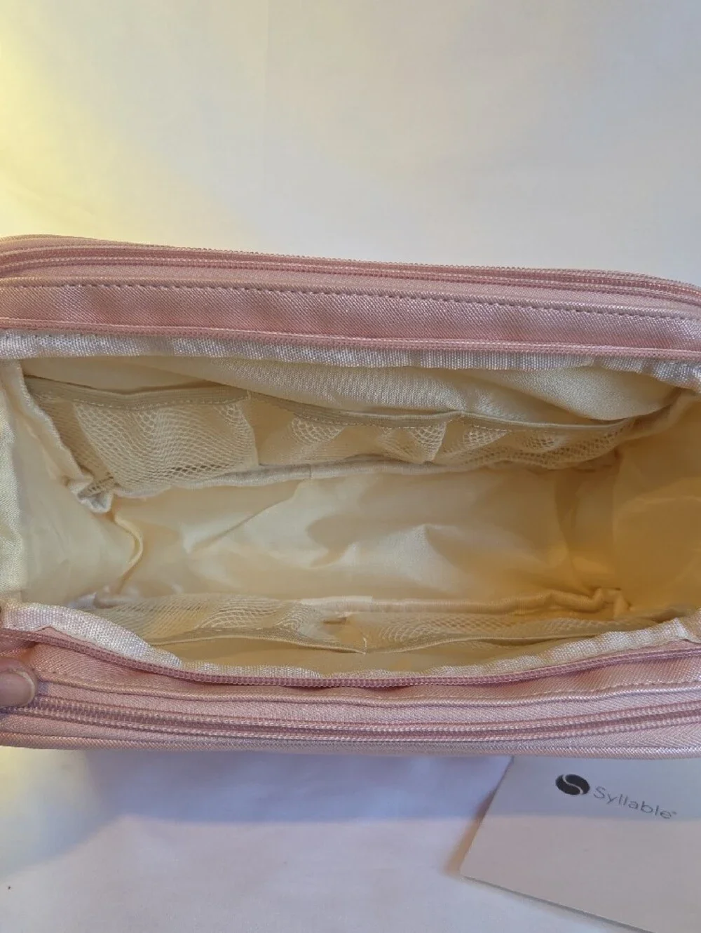Pink Travel Cosmetic & Toiletry Bag By Syllable